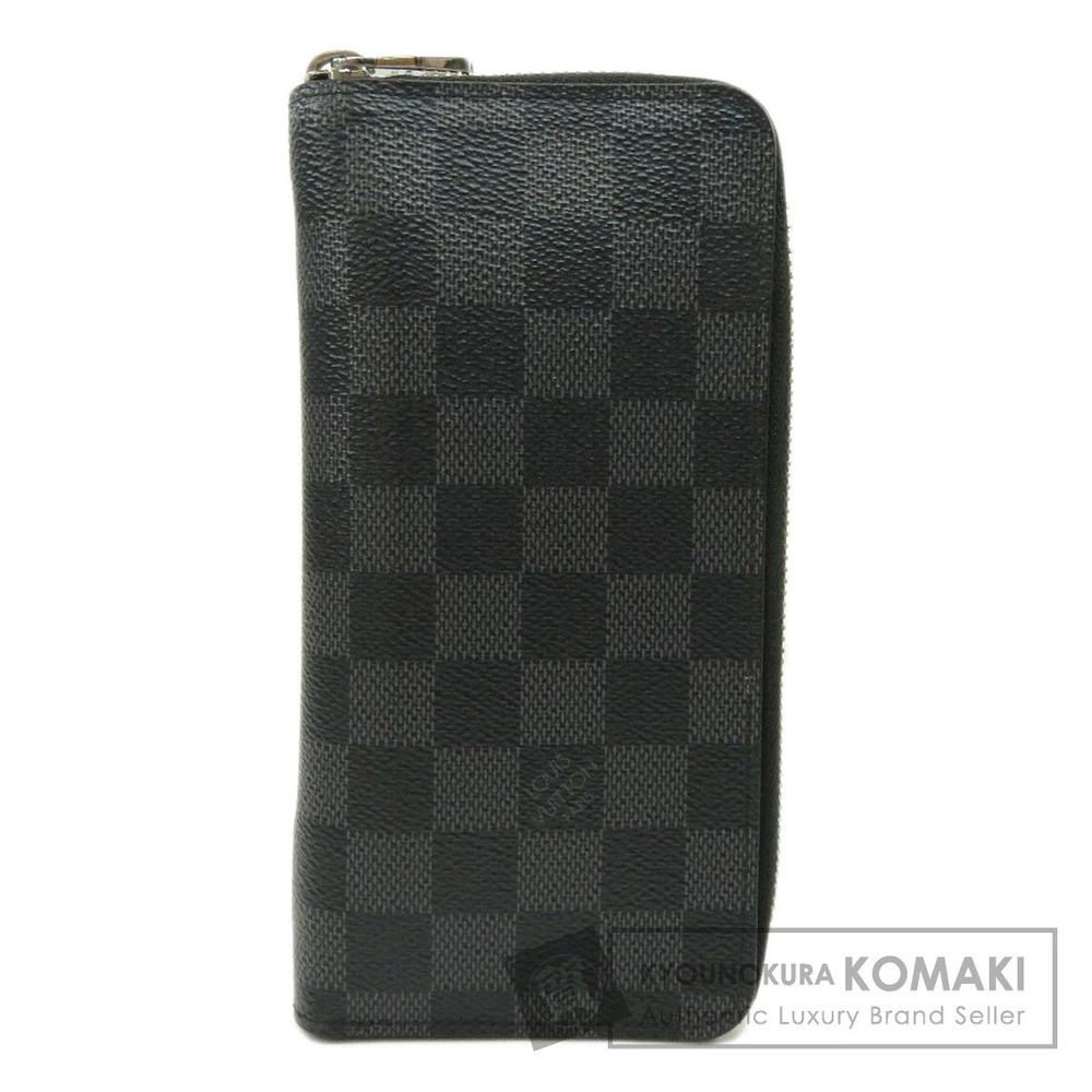 Louis Vuitton Portefeuille Vasco Damier Graphite Black Long Wallet Canvas